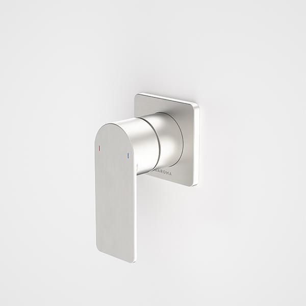 Caroma Urbane II Bath/Shower Mixer Square Brushed Nickel - Burdens Plumbing