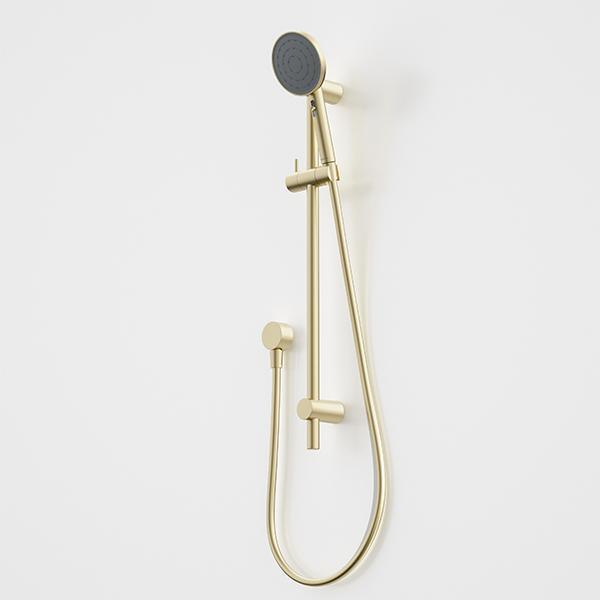 Caroma Urbane II Rail Shower Brushed Brass - Burdens Plumbing