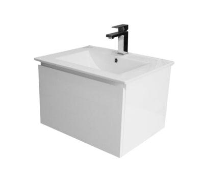 Castano Mesina 600 Wall Hung Vanity With Ceramic Top (Genoa Or Valencia) Mes60Wh - Burdens Plumbing
