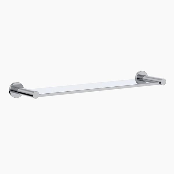 Clark Round Metal Shelf - Chrome 400mm - Burdens Plumbing