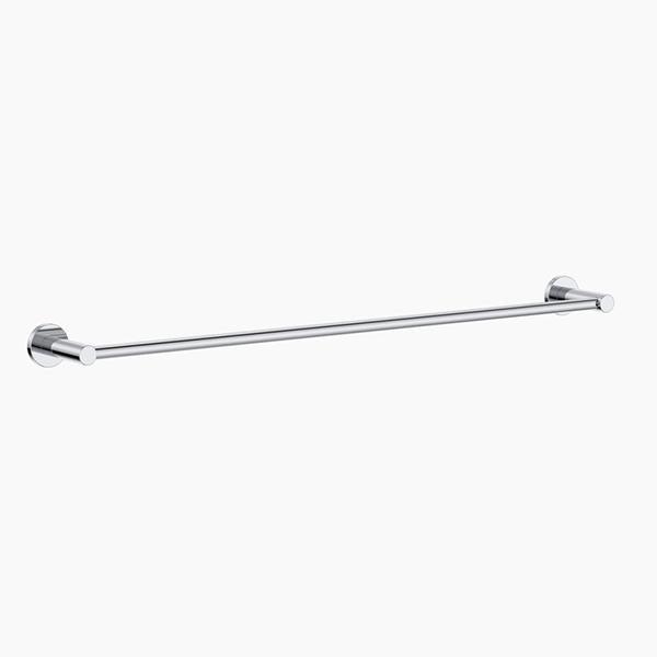 Clark Round Single Towel Rail Chrome - Burdens Plumbing