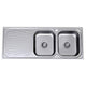 Clark Vital 1180mm Double End Bowl Sink 1129 1Th Right - Burdens Plumbing