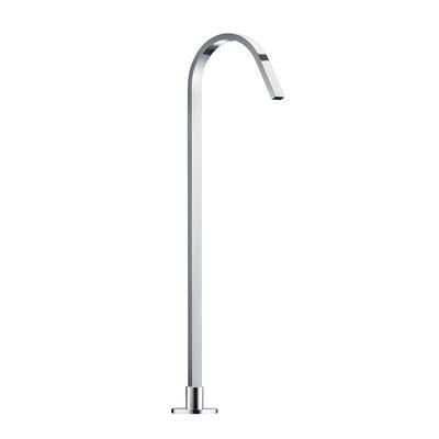 Collis Floor Mounted Flat Bath Spout Chrome 867mm Fmfbs8 - Burdens Plumbing