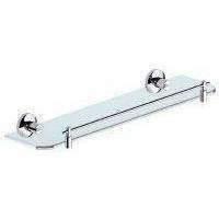Con-Serv 100 Series Glass Shelf With Barrier Chrome Ba108C - Burdens Plumbing