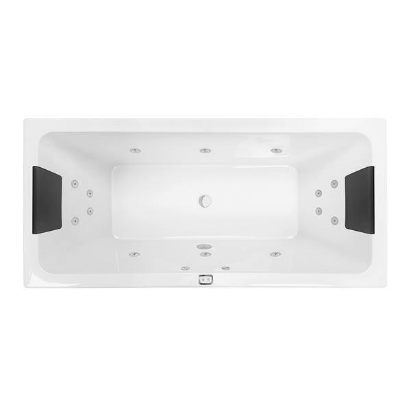 Decina Carina 1525 Contour 12 Jets Spa Wh/Cp Ca1525Cnspaw - Burdens Plumbing