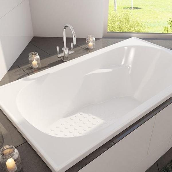 Decina Modena N/Slip Shower Bath 1515 X 815 X 445 White - Burdens Plumbing