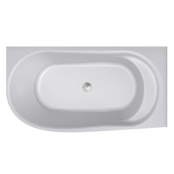 Decina Natalia Back To Wall Freestanding Bath Right 1500 X 780 X 550 - Burdens Plumbing