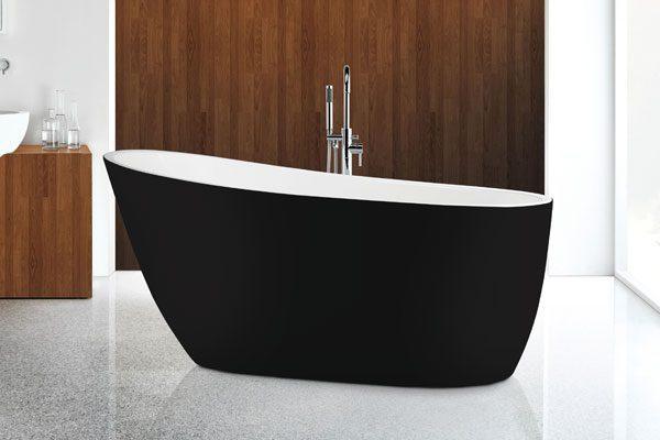 Decina Piccolo Black 1500mm Freestanding Bath - Burdens Plumbing
