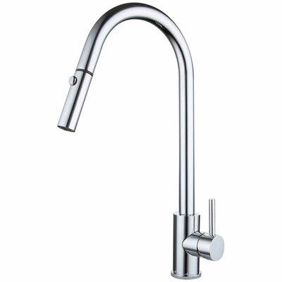 Di Lusso Acta Gooseneck Mixer Retractable Dual Spray Polished Silver - Burdens Plumbing