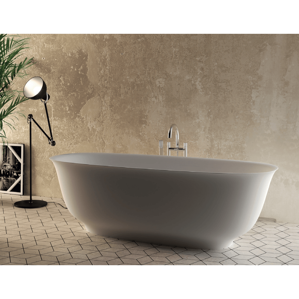 Domus Living Caria Stone Bath Matte White - Burdens Plumbing