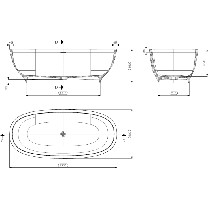 Domus Living Lemonia Freestanding Bath - Burdens Plumbing