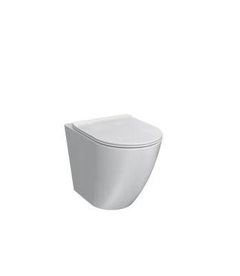 ELLISSE MK II WALL FACED PAN RIMLESS (INCLUDING SOFT CLOSE SEAT)(DESIGN RANGE; PARISI P#:PN610) - Burdens Plumbing