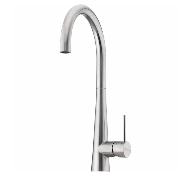 Essente Goose Neck Mixer Stainless Steel - Burdens Plumbing