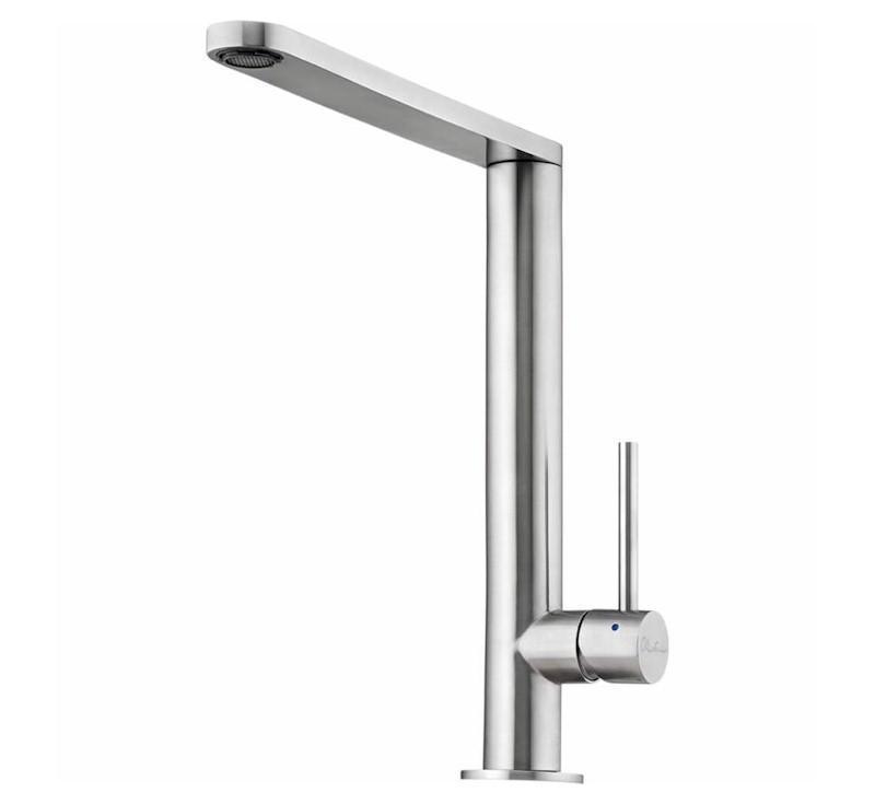 Essente Right Angle Kitchen Mixer Stainless Steel - Burdens Plumbing