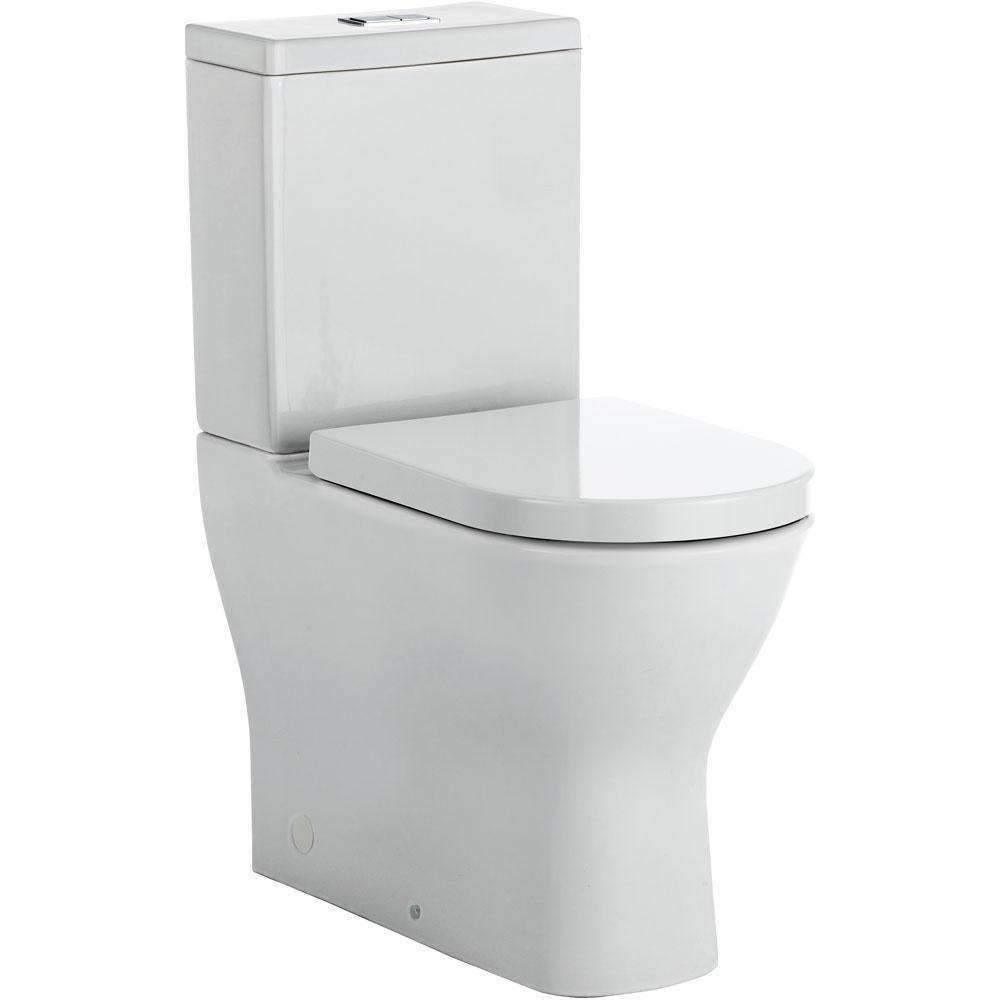 Fienza Delta Toilet Suite S Trap 90-160 Back To Wall Nano Glaze K005A - Burdens Plumbing