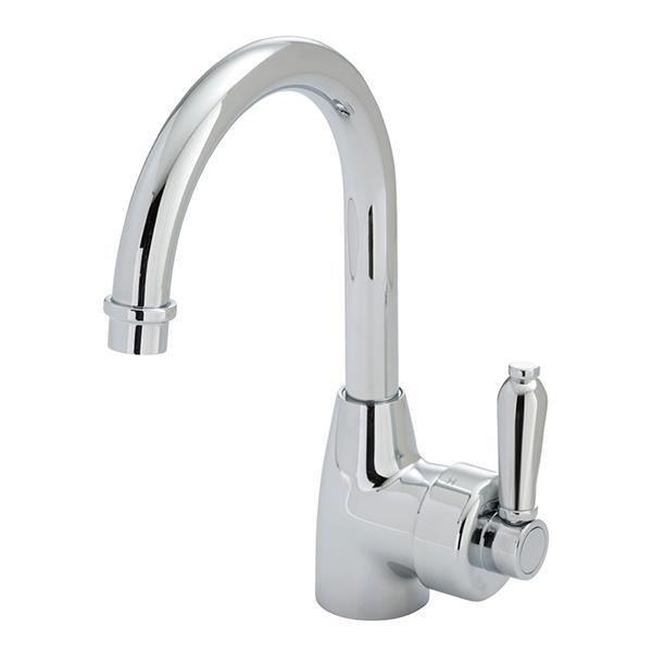 Fienza Eleanor Gooseneck Basin Mixer Chrome/Chrome - Burdens Plumbing