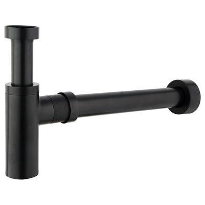 Fienza Hustle Bottle Trap 40mm Matte Black Btrapb - Burdens Plumbing