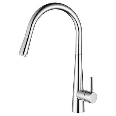 Fienza Isabella Deluxe Gooseneck Pull-Out Kitchen Mixer Chrome - Burdens Plumbing