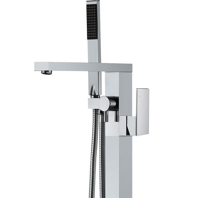 Fienza Jet Floor Mount Bath Mixer With H/Shower Chrome - Burdens Plumbing