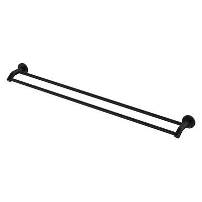 Fienza Kaya Double Towel Rail 900mm Matte Black - Burdens Plumbing