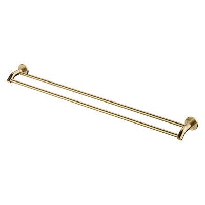 Fienza Kaya Double Towel Rail 900mm Urban Brass - Burdens Plumbing