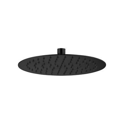 Fienza Kaya Round Shower Head 250mm Matte Black - Burdens Plumbing