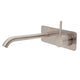 Fienza Kaya Up Basin/Bath Mixer 200mm Outlet Brush Nickel Soft Square Brush Nickel Plate - Burdens Plumbing