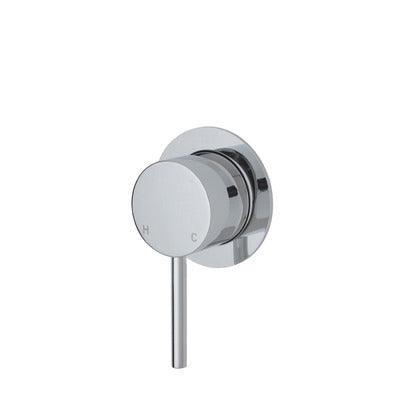 Fienza Kaya Wall Mixer Chrome Small Round Chrome Plate - Burdens Plumbing