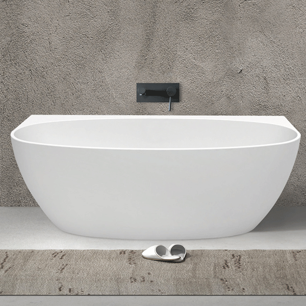 Fienza Keeto Back-To-Wall Acrylic Bath 1500mm & 1700mm - Burdens Plumbing