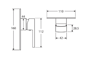 Fienza Koko Wall Mixer Chrome - Burdens Plumbing