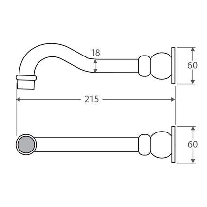 Fienza Lillian Bath Outlet Chrome 336110 - Burdens Plumbing