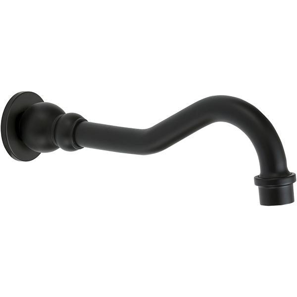 Fienza Lillian Bath Outlet - Matte Black - Burdens Plumbing