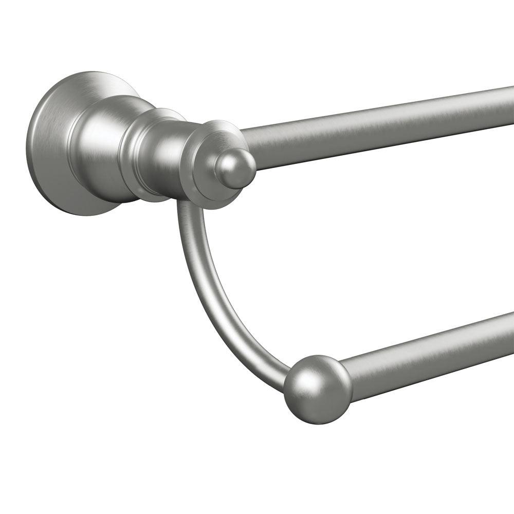 Fienza Lillian Double Towel Rail - Brushed Nickel 800mm - Burdens Plumbing