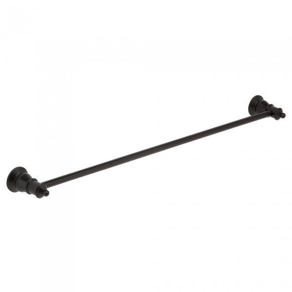 Fienza Lillian Single Towel Rail - Matte Black 800mm - Burdens Plumbing