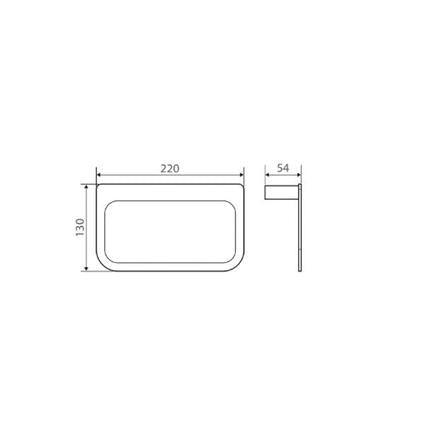 Fienza Lincoln Toilet Roll Holder Black & Chrome 86003 - Burdens Plumbing