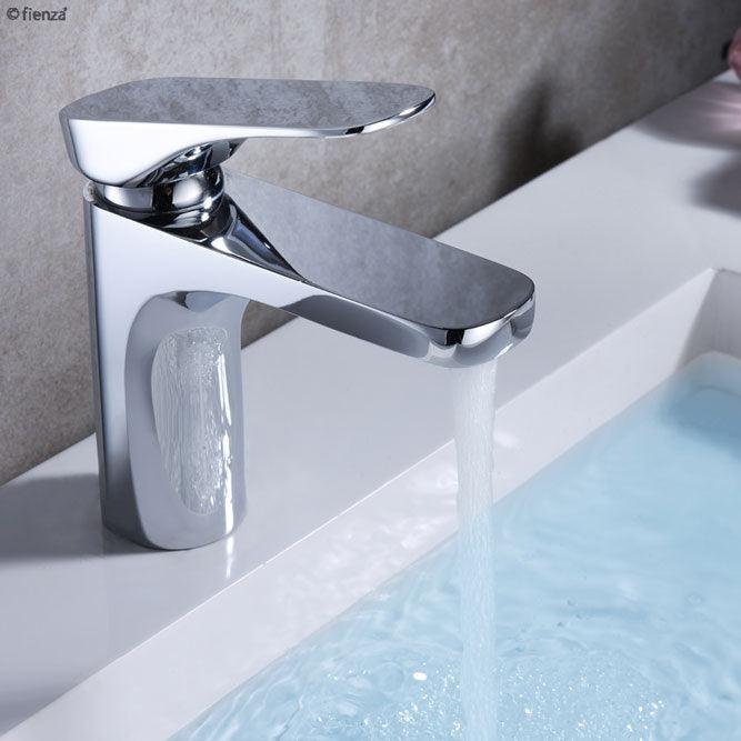 Fienza Luciana Short Basin Mixer Chrome 226103 - Burdens Plumbing