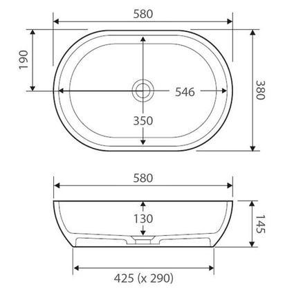 Fienza Nero Solid Surface Basin - Burdens Plumbing