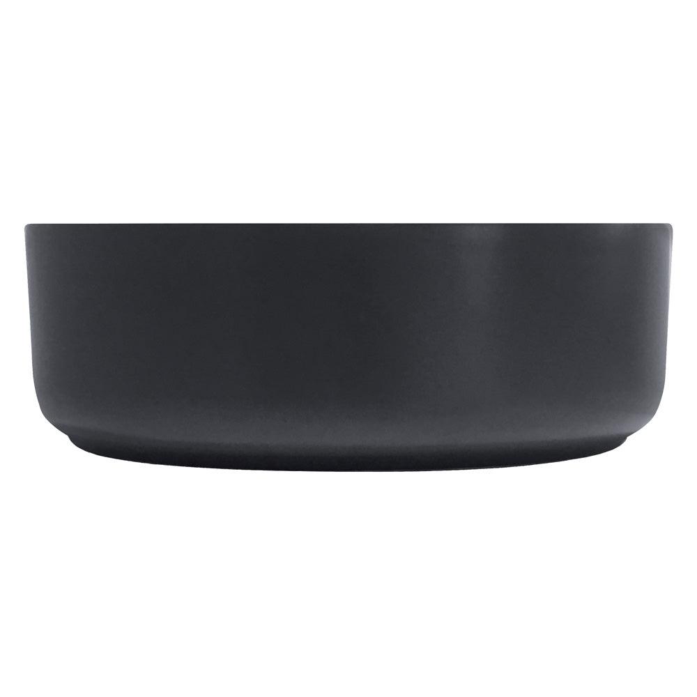 Fienza Reba Ceramic Above Counter Basin - Matte Dark Grey - Burdens Plumbing