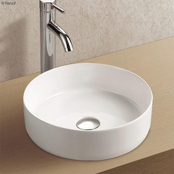 Fienza Reba Ceramic Above Counter Basin - Matte White - Burdens Plumbing