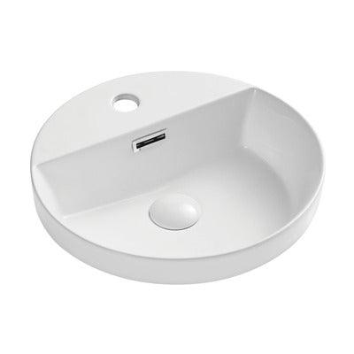 Fienza Reba Semi Inset Basin With 1 Tap Hole 390mm X50mm Rb4066 - Burdens Plumbing