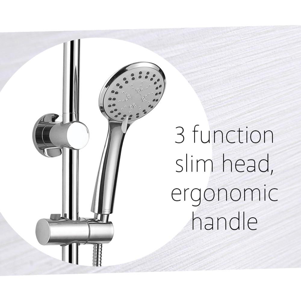 Fienza Stella Multifunction Twin Rail Shower Chrome 455106 - Burdens Plumbing