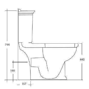 Fienza Washington Toilet Suite P Trap White - Burdens Plumbing