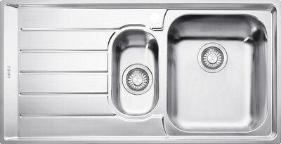 Franke Neptune 651 1000 X 510 1 1/3 Bowl S/S Sink Left Hand Drainer - Burdens Plumbing