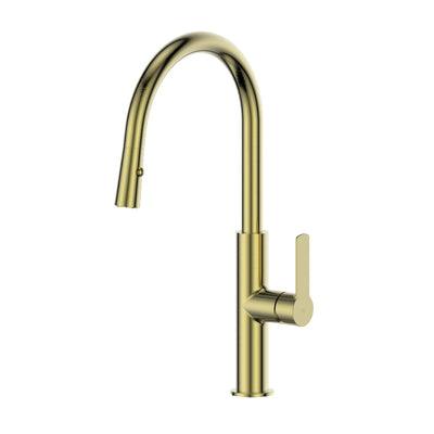 Greens Astro II Pull Down Sink Mixer Brushed Brass 2543836 - Burdens Plumbing