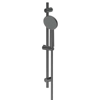 Greens Glide Rainboost Adjustable Rail Shower Gun Metal - Burdens Plumbing