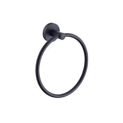 Greens Zola Towel Ring Matte Black - Burdens Plumbing