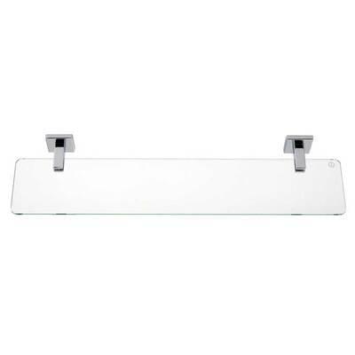 Hansa Cubit Accessory Shelf (Glass) 500mm Chrome - Burdens Plumbing