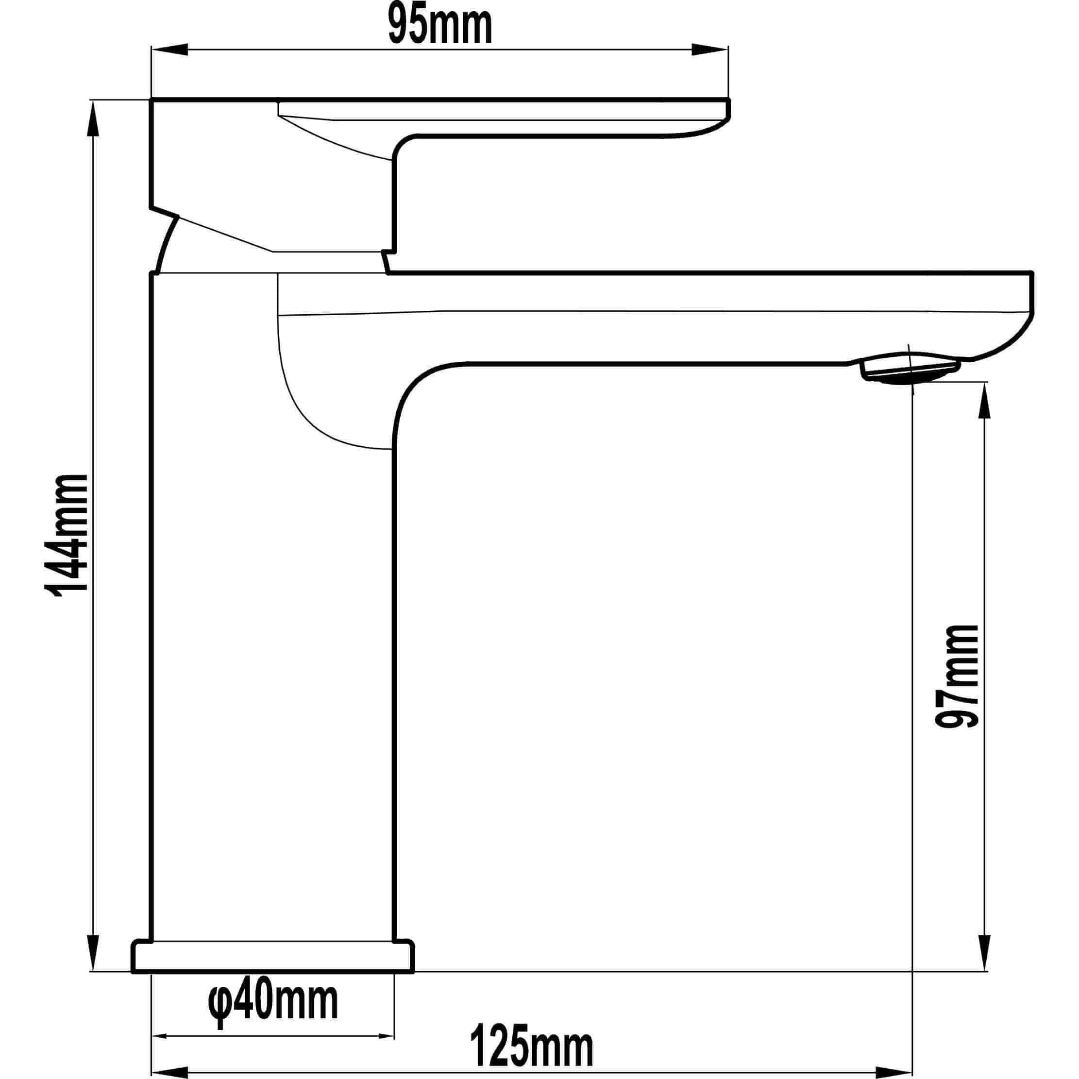 Harmony Nardini Basin Mixer Chrome - Burdens Plumbing