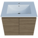 Harmony Vanity 600mm, Centre Bowl Alpha Top, Wall Hung - Burdens Plumbing