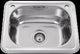 Interchange Uptown Inset Tub & Bypass S/Steel 30Lt 500 X 390 X 200 Lt390 - Burdens Plumbing